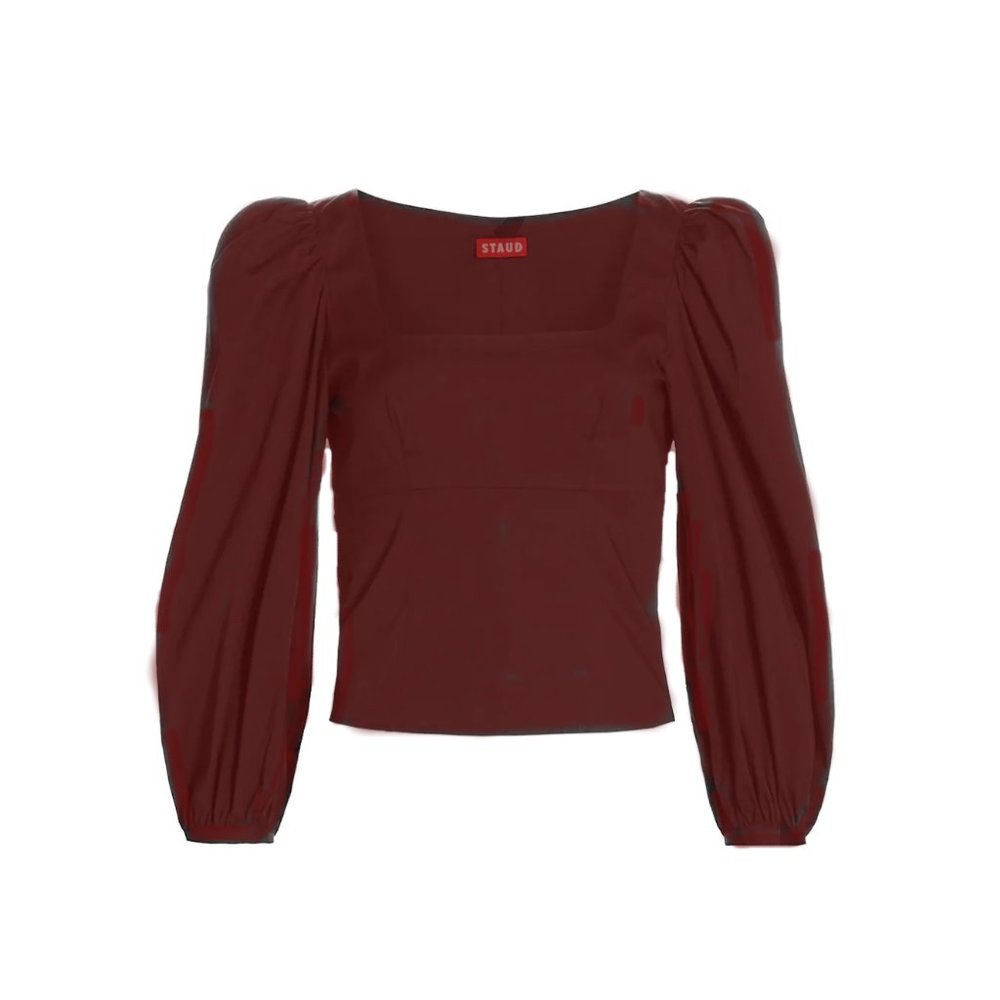 STAUD Lana Puff Sleeve Top Size 4